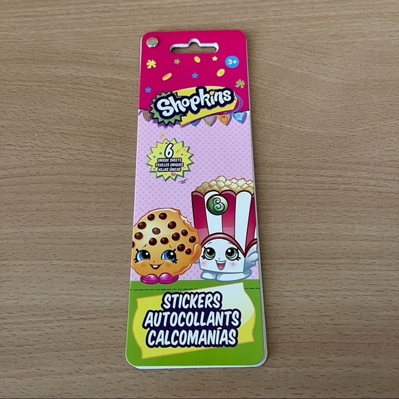 NWT 2013 Shopkins Stickers by SandyLion 72 stickers Kooky Cookie Poppy Corn CUTE - Picture 1 of 4